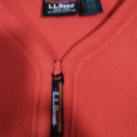 L.L.Bean Full Zip Long Sleeve Fleece Jacket - Picture 3 of 3